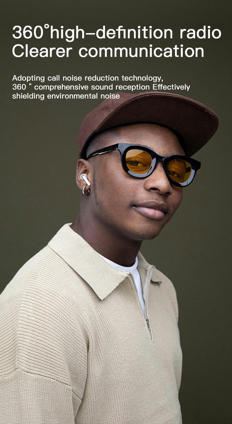 Wireless Earbuds Bluetooth V5.4 HiFi Stereo, LED Digital Display Earphones, ENC Noise Cancelling Mic, Ergonomic Design Headphone Headset for Sport/Gym/Running/Work-Soundcross (HK) Technology Co.,Limited