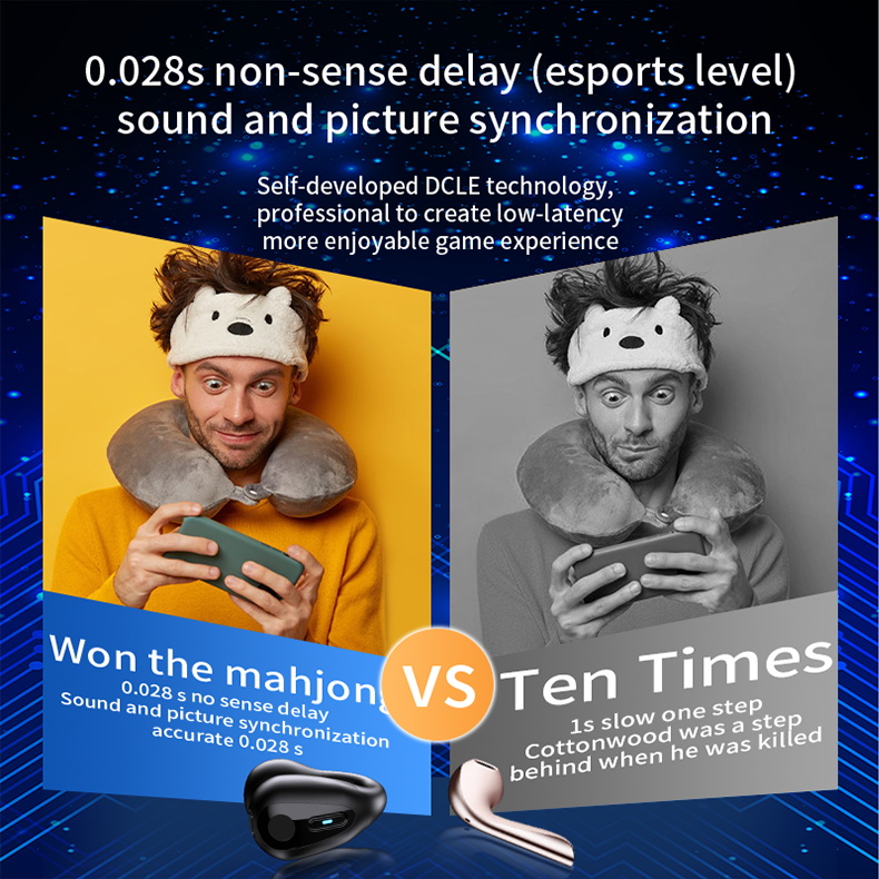 Clip On Wireless Earbuds Bluetooth V5.3 Open Ear Air Conduction Headphones with LED Digital Display Charging Case Sport Earphones Built-in ENC Noise Reduction Mic for Running Walk Gym, Workout Fitness-Soundcross (HK) Technology Co.,Limited