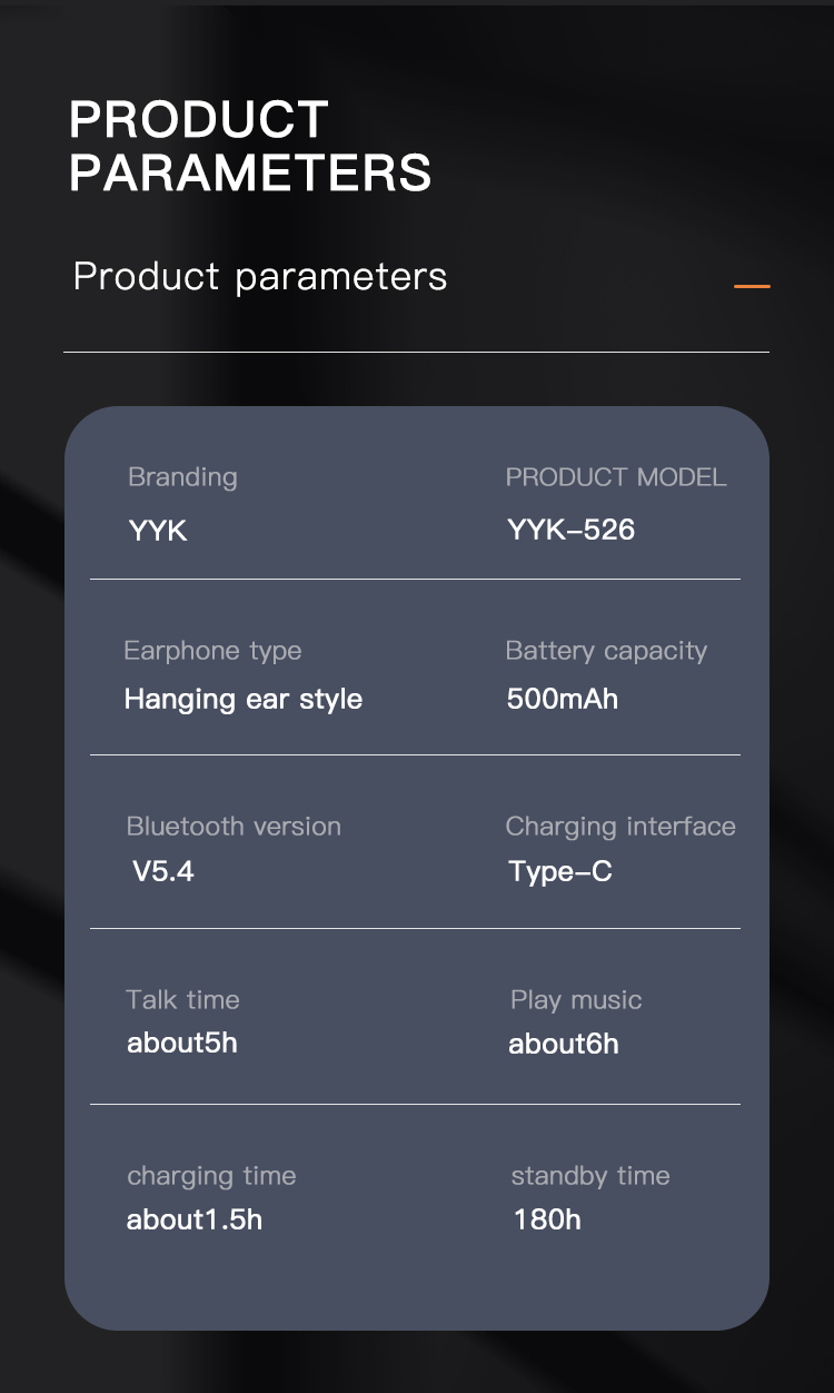 V5.4 Bluetooth Wireless Earbuds For Business, IPX6 Wireless Earpiece with Noise Cancelling Mic, Business Earbud with 500 mAh Charging Case for Trucker/Home/Office Work-Soundcross (HK) Technology Co.,Limited
