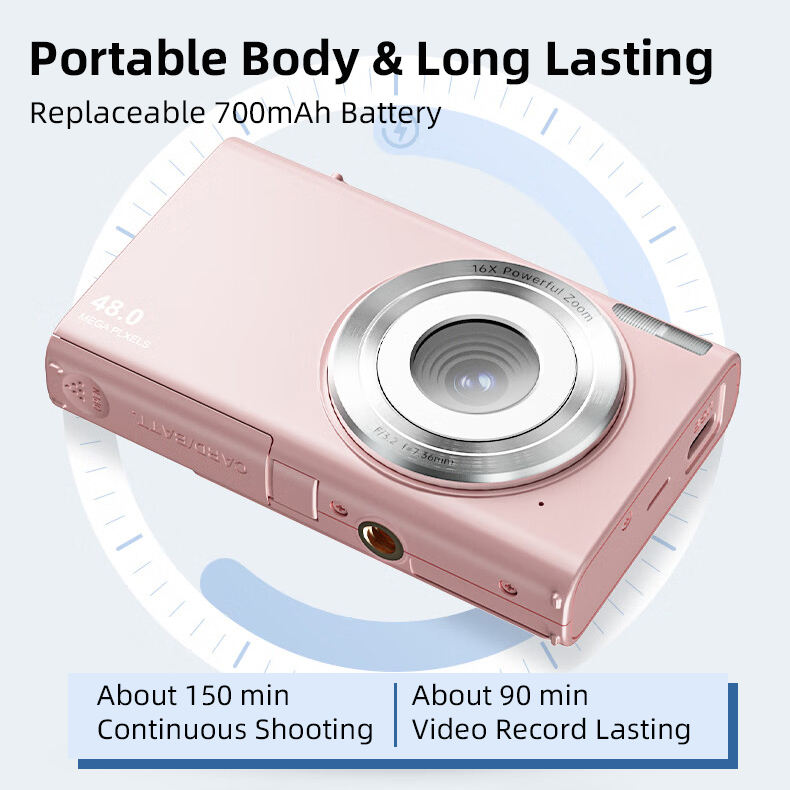 DC402 48MP 16X Zoom Dual Lens Digital Camera – 4K Vlog Camera with 2.88″ IPS Screen, Smile Capture & LED Fill Light-Soundcross (HK) Technology Co.,Limited