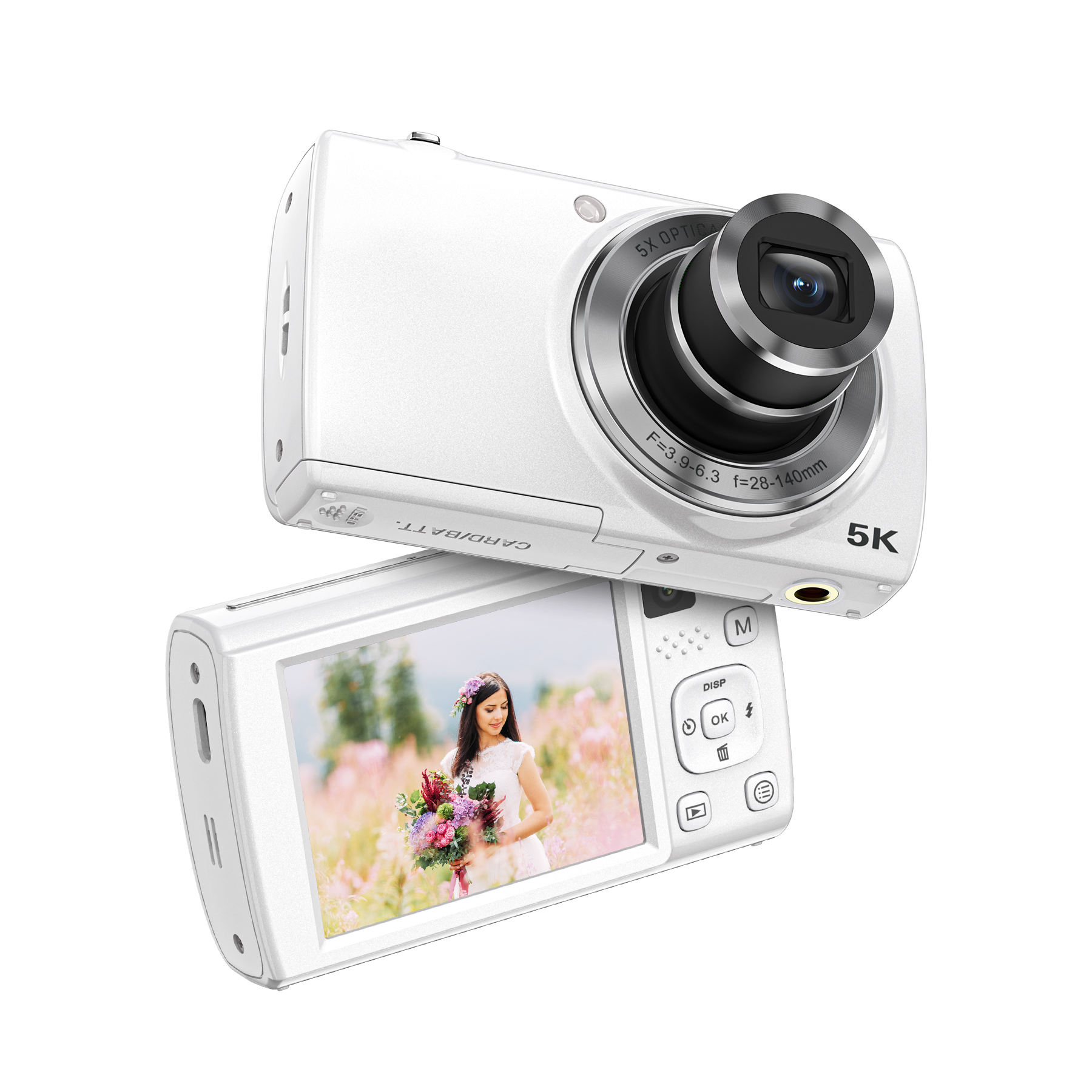 Wholesale 5K Digital Camera 5X Optical Zoom 16MP Dual Lens with 6-Axis Image Stabilization & 2.8" Touchscreen - Image 4