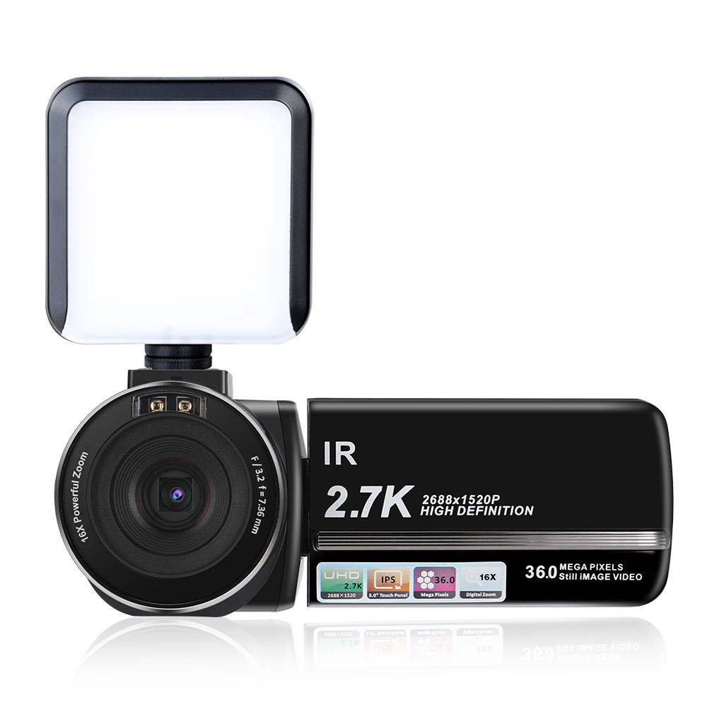 Wholesale 2.7K HD 16X Zoom Digital Video Camera with 270° Flip Screen & IR Night Vision 2.7K Camcorder - Image 5
