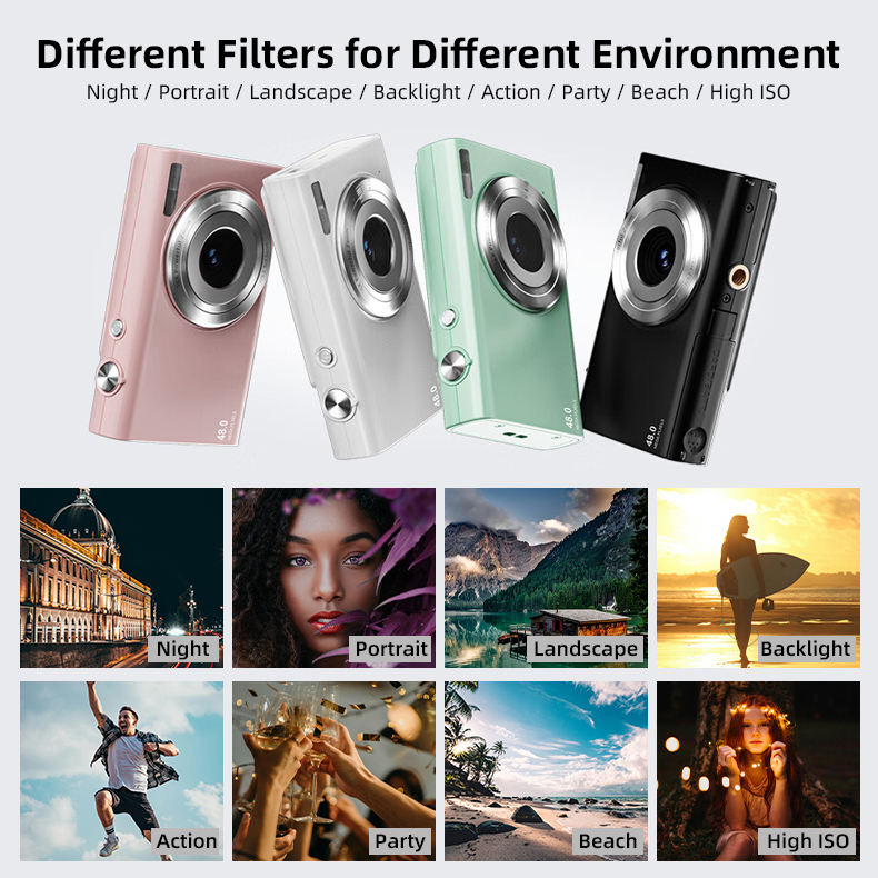 DC402 48MP 16X Zoom Dual Lens Digital Camera – 4K Vlog Camera with 2.88″ IPS Screen, Smile Capture & LED Fill Light-Soundcross (HK) Technology Co.,Limited