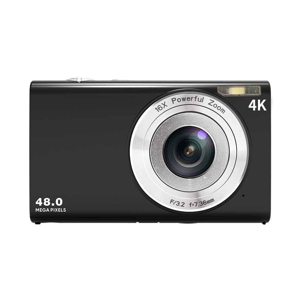 DC402 48MP 16X Zoom Dual Lens Digital Camera – 4K Vlog Camera with 2.88" IPS Screen, Smile Capture & LED Fill Light