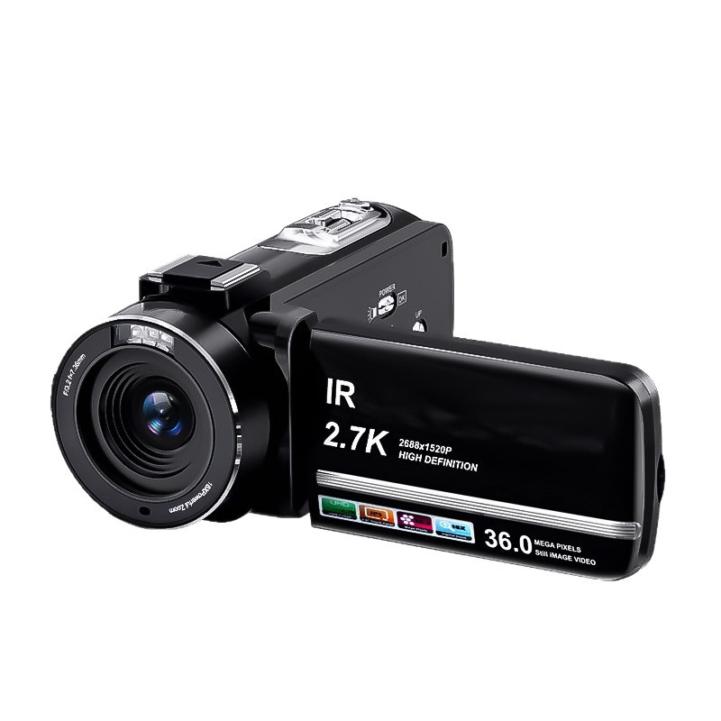 Wholesale 2.7K HD 16X Zoom Digital Video Camera with 270° Flip Screen & IR Night Vision 2.7K Camcorder