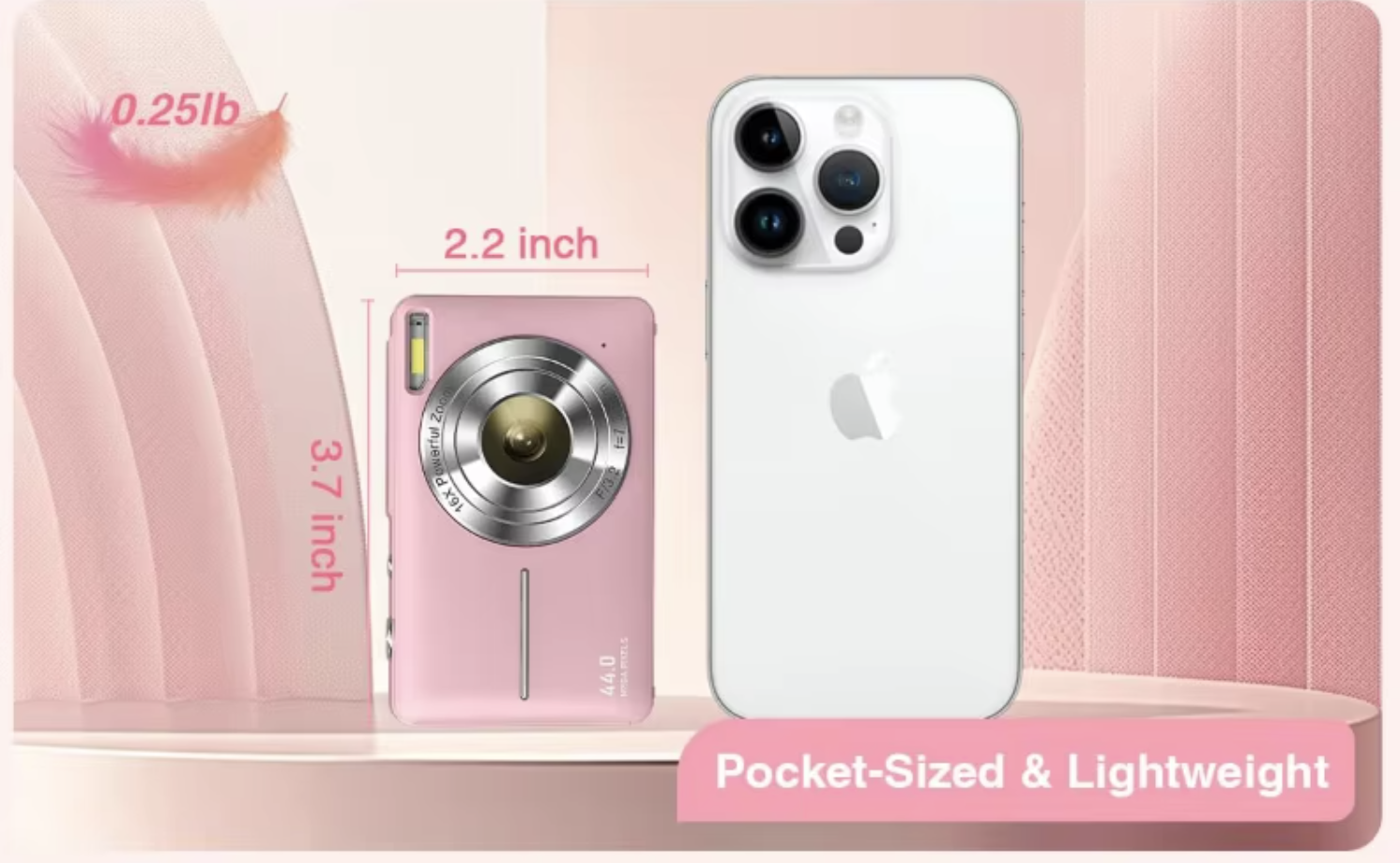 16X Digital Zoom Digital Camera 44MP Point and Shoot Camera for Photography Mini Retro Vlog Camera OEM Wholesale-Soundcross (HK) Technology Co.,Limited